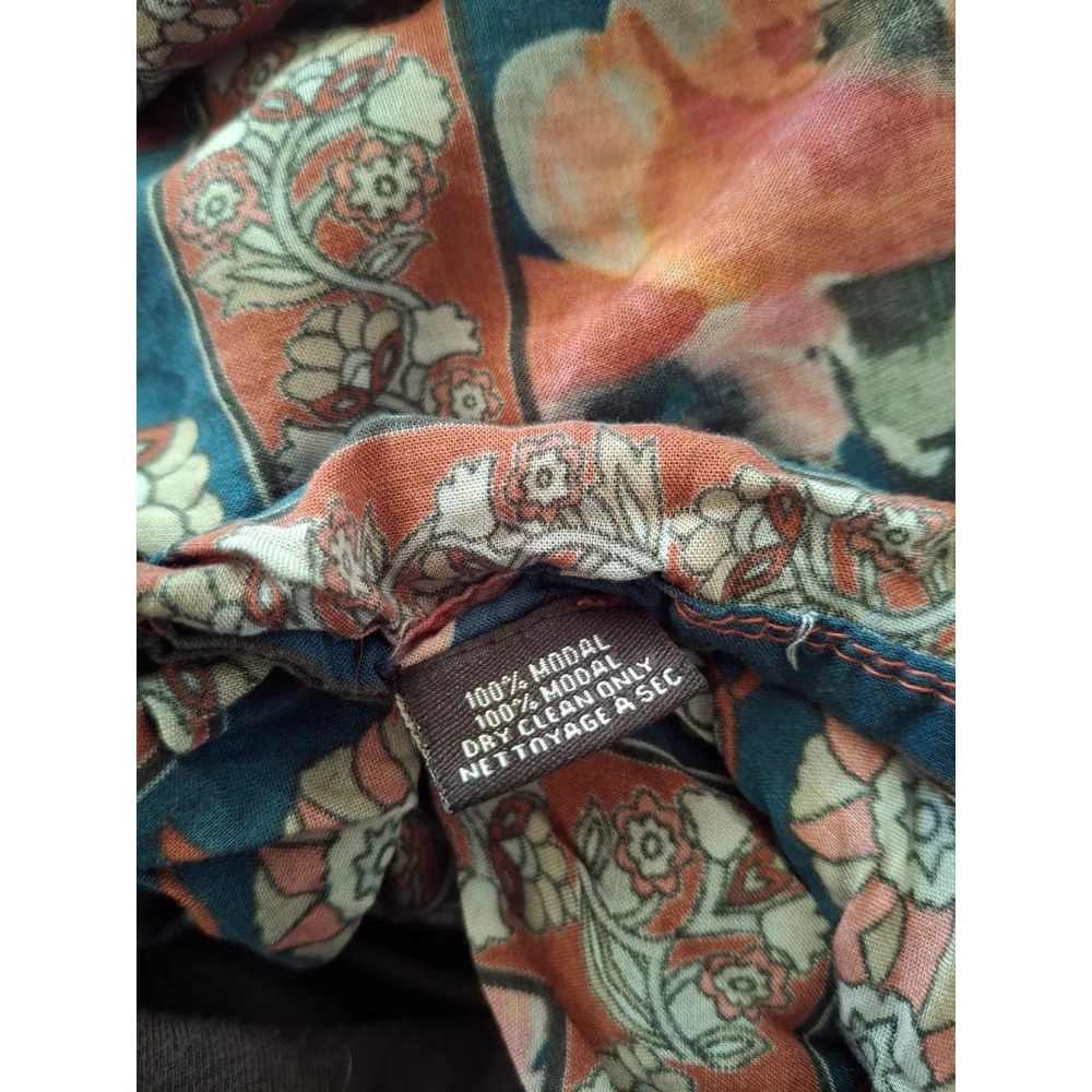 Feathers by Tolani Floral Print Size S womens Blue Orange kimono wrap shrug - Picture 5 of 7